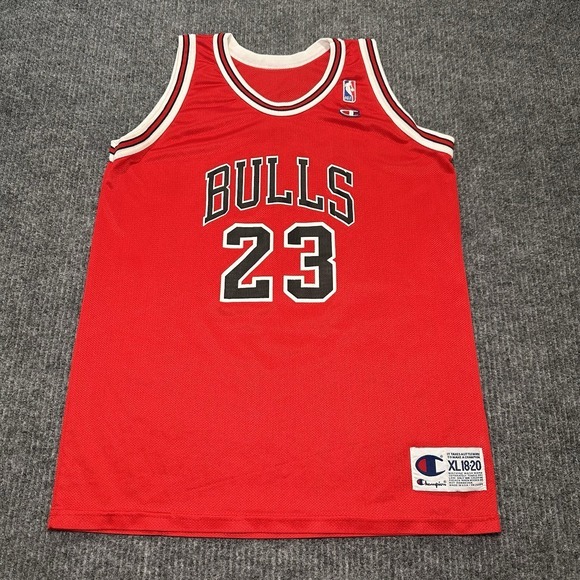 Champion Other - Vintage Michael Jordan 23 Mesh Jersey‎ Chicago Bulls NBA Champion Youth XL 18-20